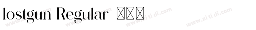 lostgun Regular字体转换